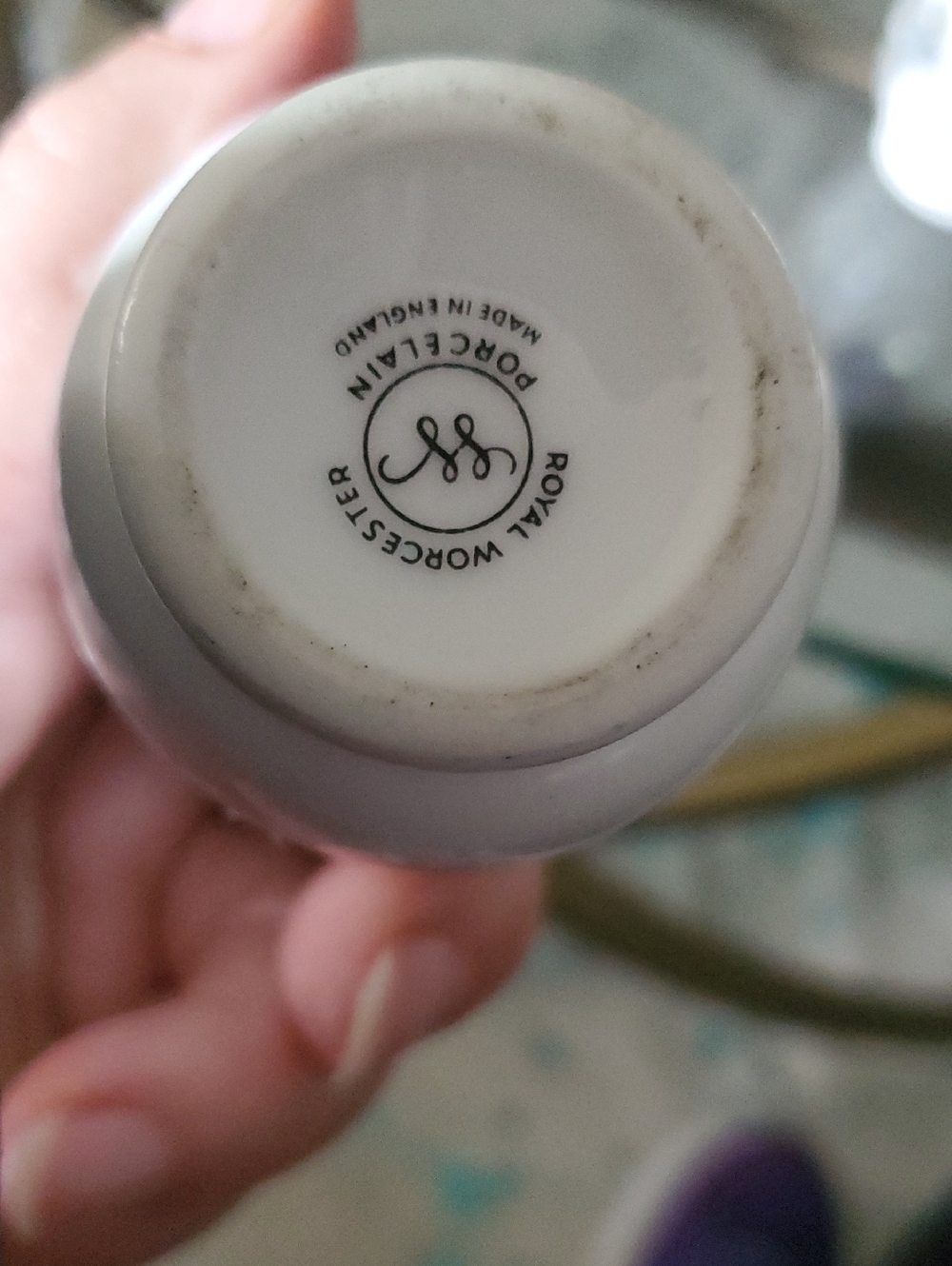 Royal Worcester White Porcelain Egg